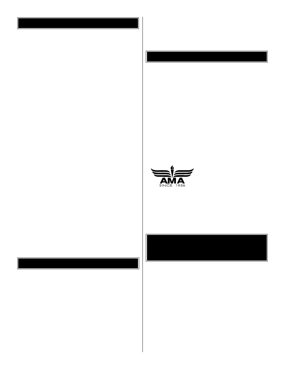 Ama introduction table of contents | Great Planes J-3 Cub FlatOuts EP ARF - GPMA1120 User Manual | Page 2 / 16