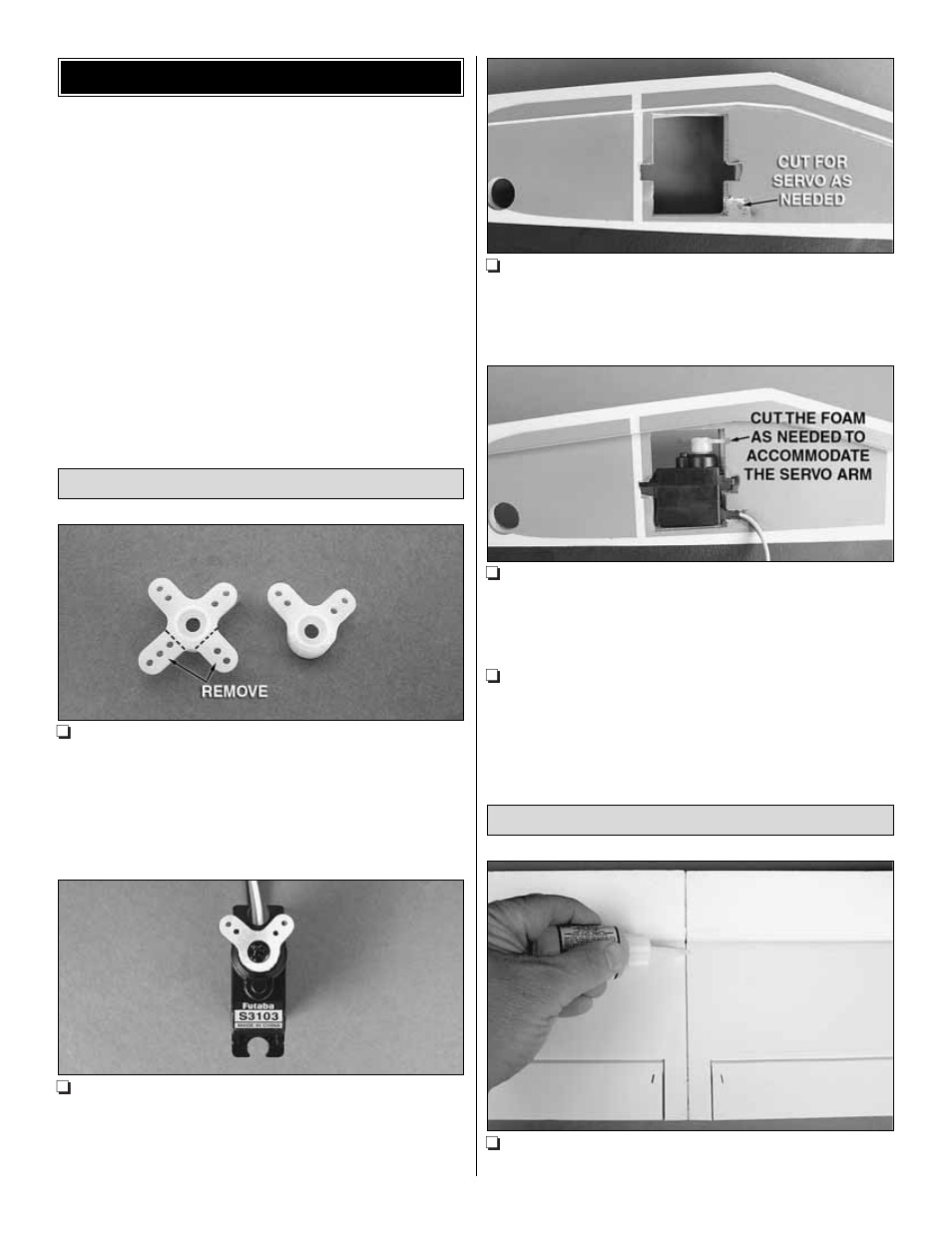 Assemble the airplane | Great Planes J-3 Cub FlatOuts EP ARF - GPMA1120 User Manual | Page 6 / 16