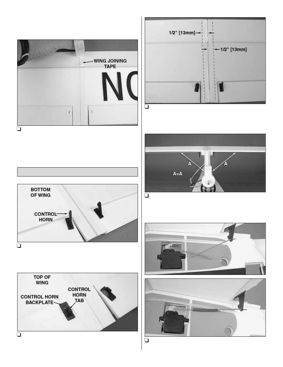 Assemble the aileron pushrods | Great Planes J-3 Cub FlatOuts EP ARF - GPMA1120 User Manual | Page 7 / 16