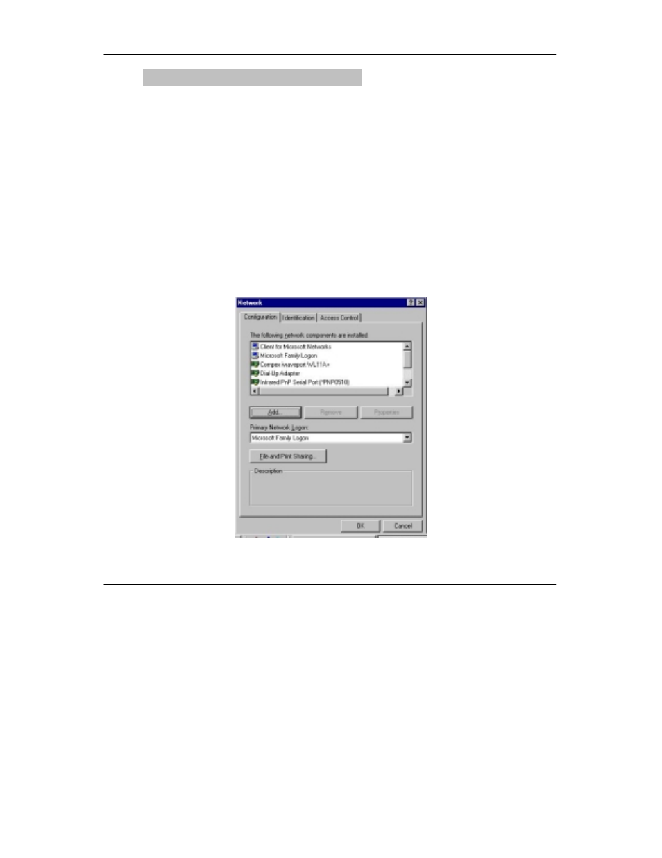 Chapter 5 tcp/ip configuration | Compex Systems IWAVEPORT WL11A+ User Manual | Page 41 / 51