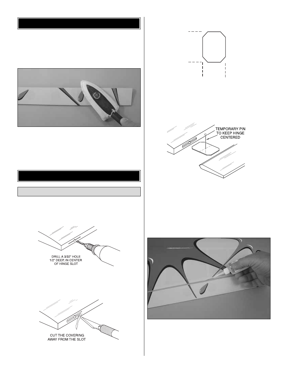 Assemble the wing preparations | Great Planes Matt Chapman CAP 580 46 ARF - GPMA1280 User Manual | Page 7 / 24
