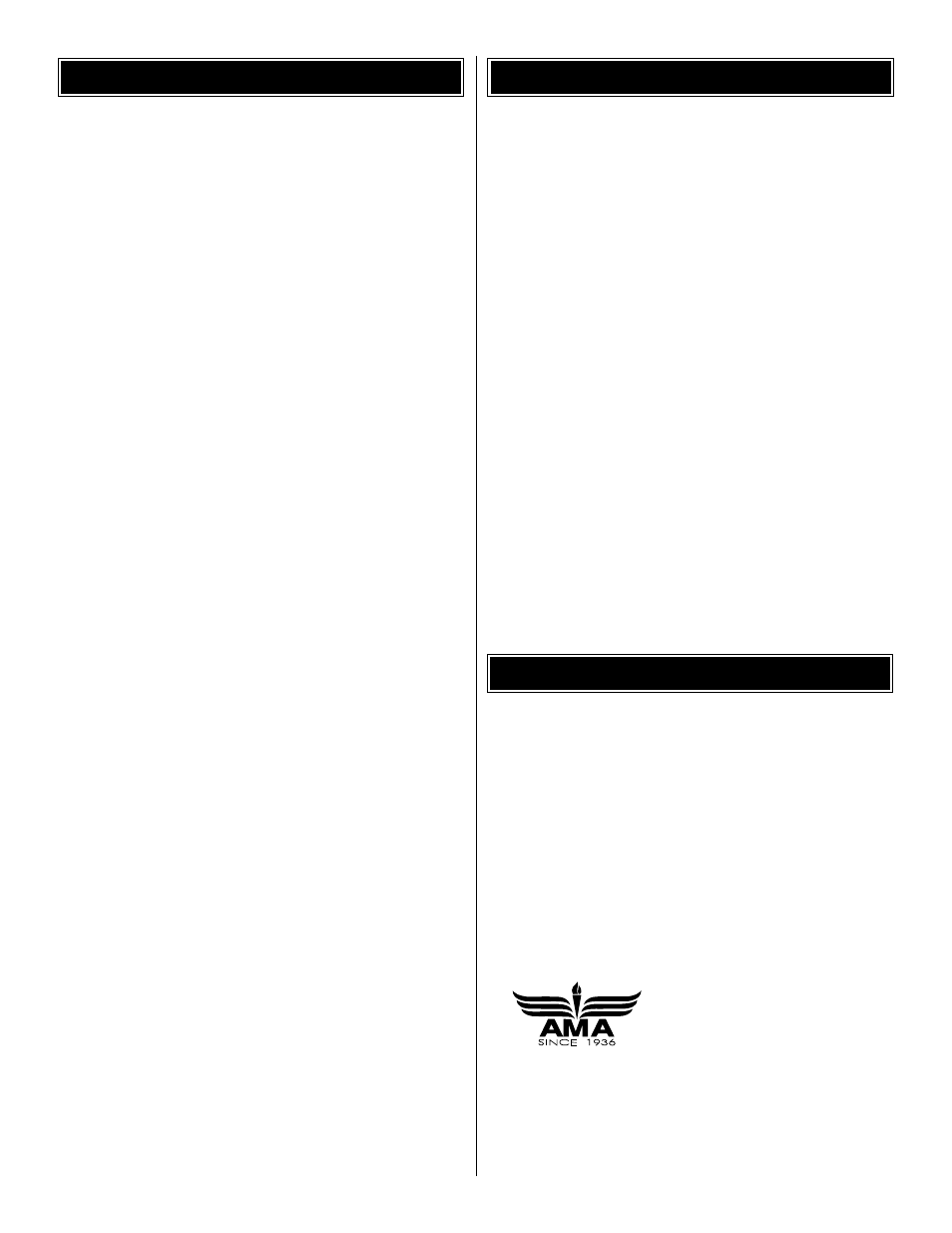 Ama introduction table of contents | Great Planes Matt Chapman CAP 580 Giant ARF - GPMA1285 User Manual | Page 2 / 28