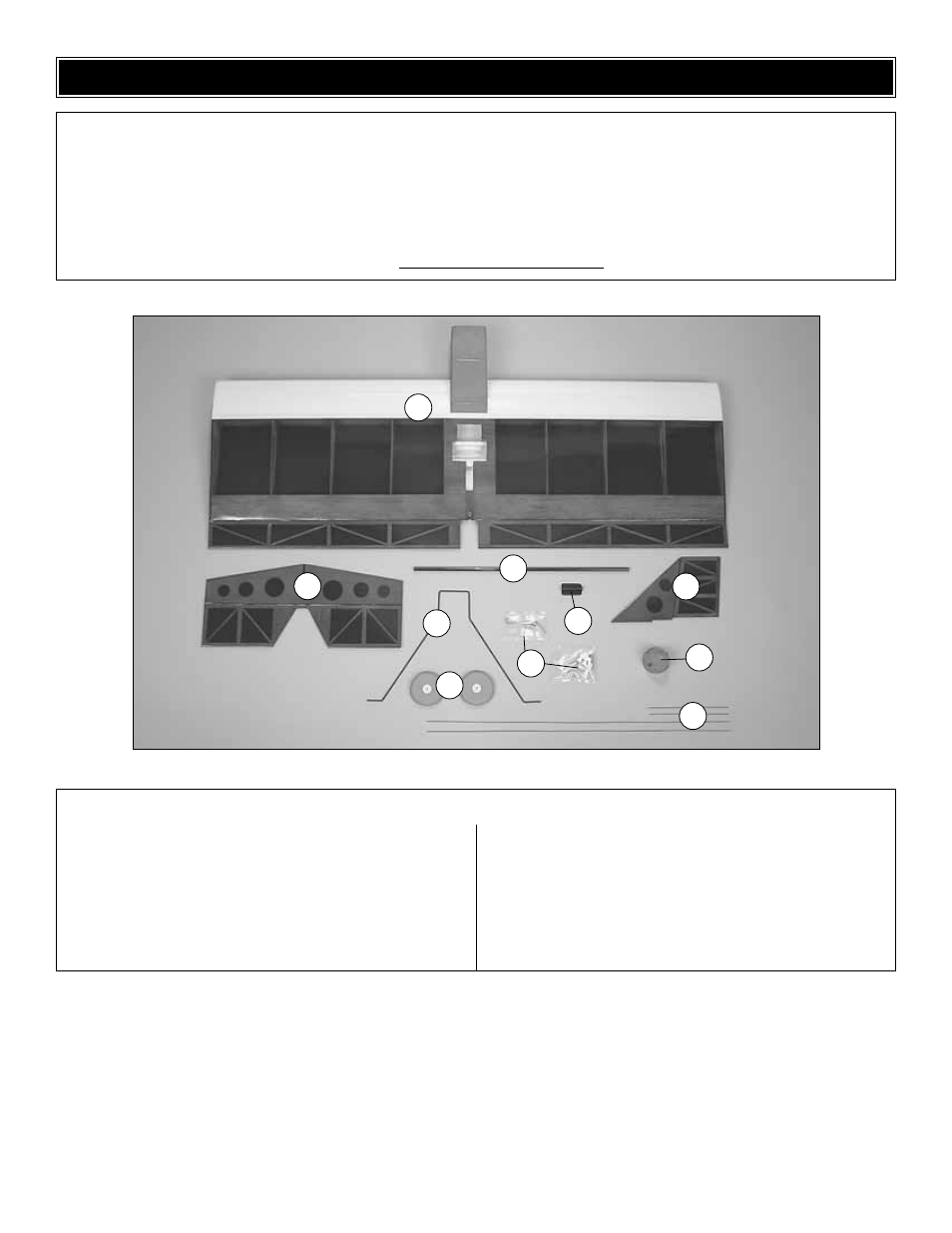 Kit contents | Great Planes Micro Whizz ARF - GPMA1102 User Manual | Page 5 / 16