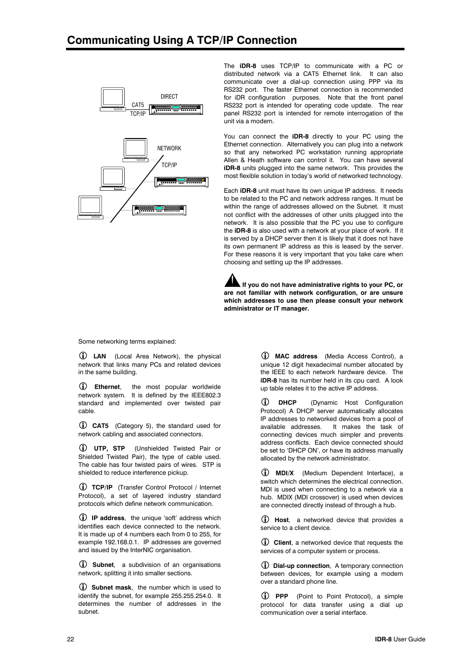 Communicating using a tcp/ip connection | Compex Systems AP4530 User Manual | Page 22 / 47