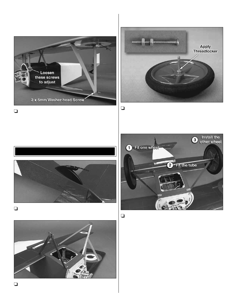 Install the landing gear | Great Planes Nieuport XI EP ARF - GPMA1146 User Manual | Page 14 / 24