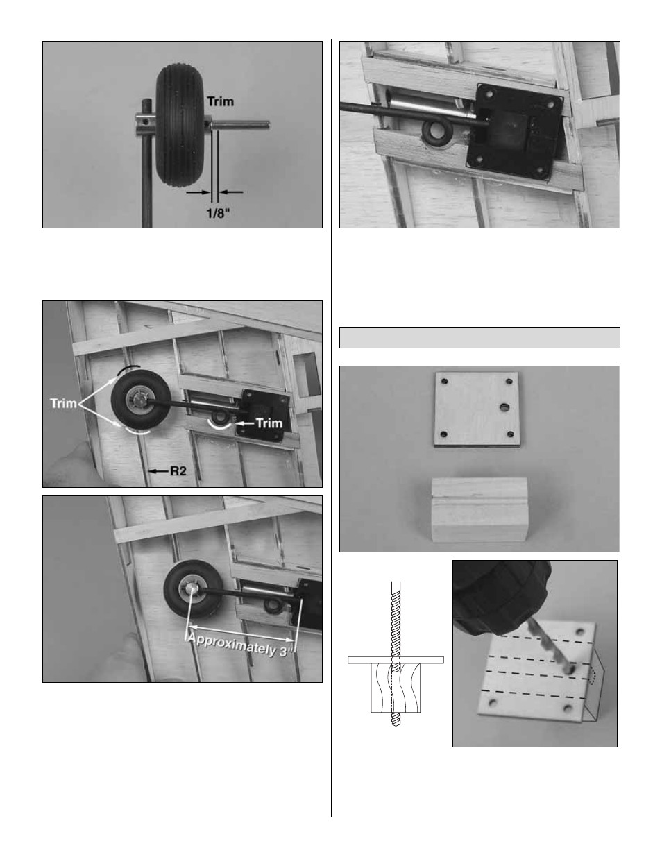 Install the fixed gear | Great Planes Patriot XL Kit - GPMA0450 User Manual | Page 18 / 48