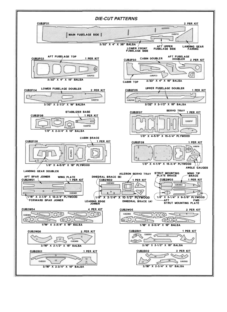 Great Planes Piper J-3 Cub 20 Kit - GPMA0158 User Manual | Page 6 / 48