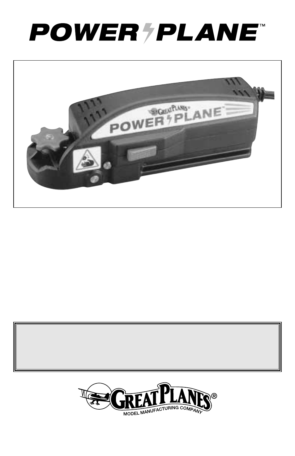 Great Planes Power Plane - GPMR4030 User Manual | 12 pages