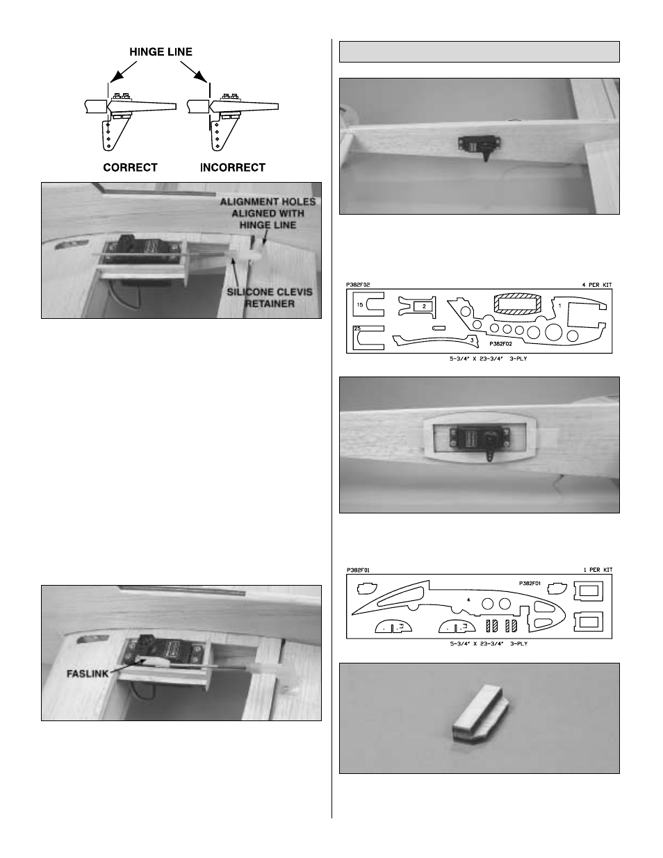 Install the elevator & rudder servos | Great Planes Profile 38 - GPMA0487 User Manual | Page 31 / 50