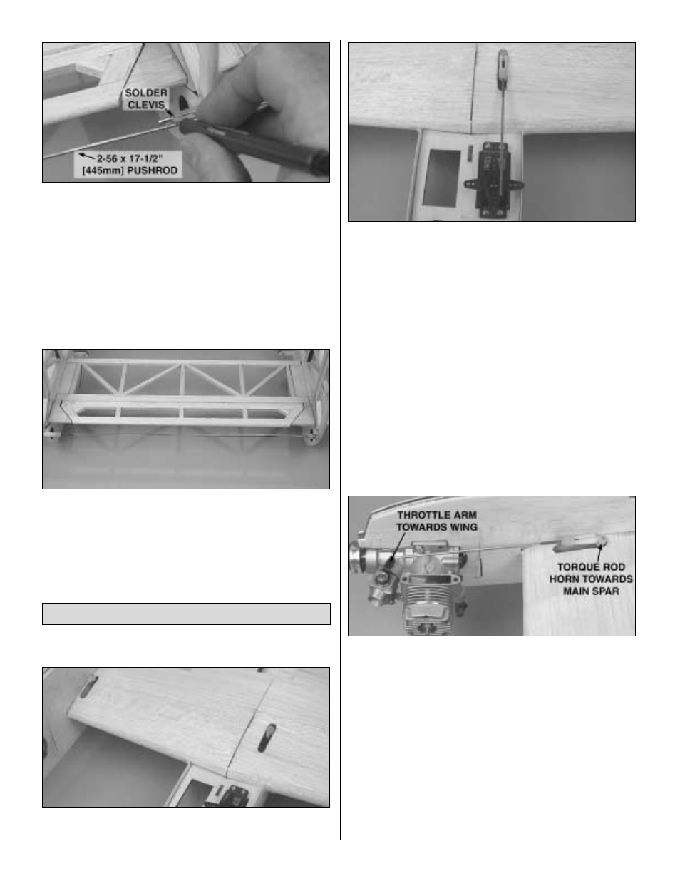 Install the throttle servo | Great Planes Profile 38 - GPMA0487 User Manual | Page 34 / 50
