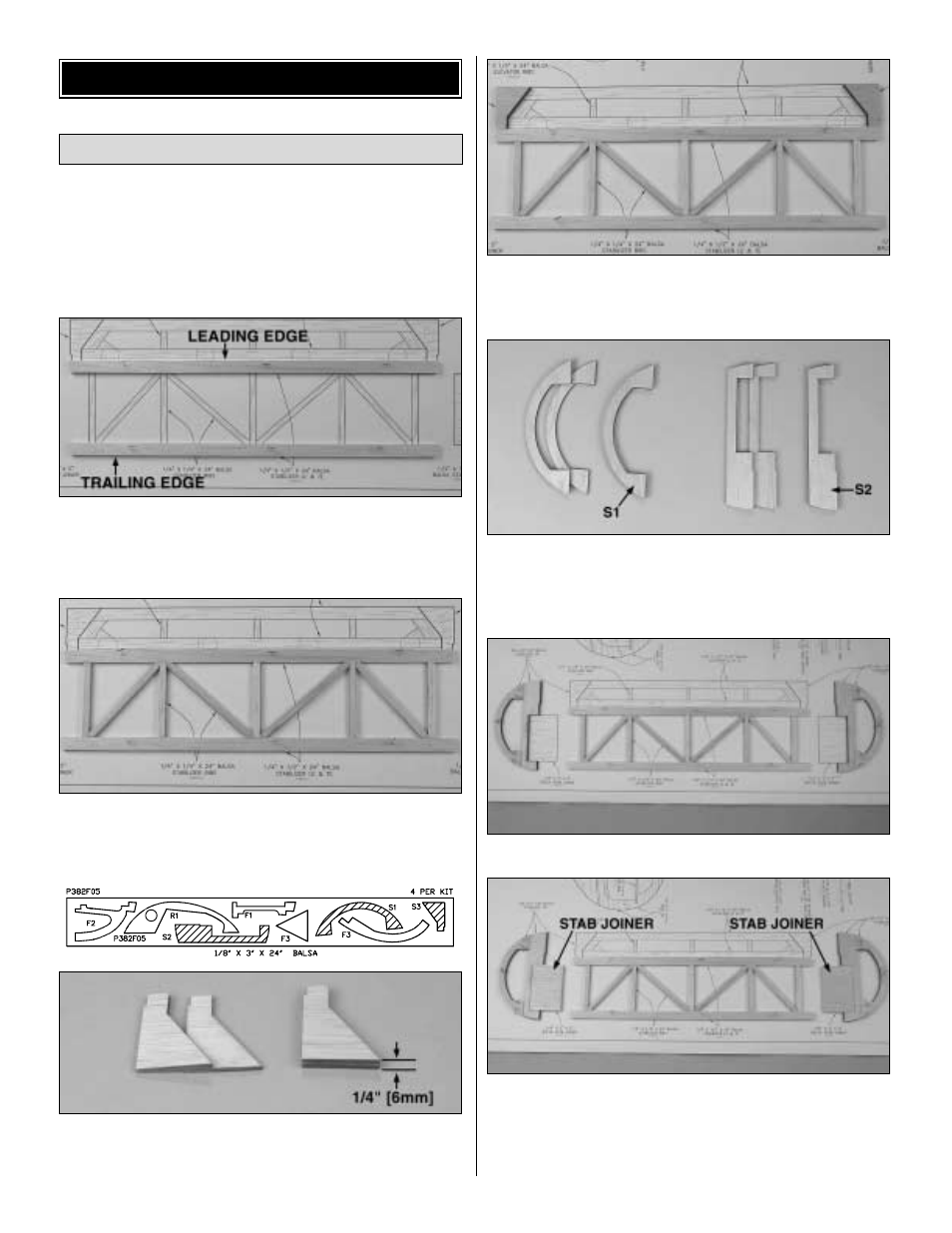 Build the stabilizer build the tail surfaces | Great Planes Profile 38 - GPMA0487 User Manual | Page 8 / 50