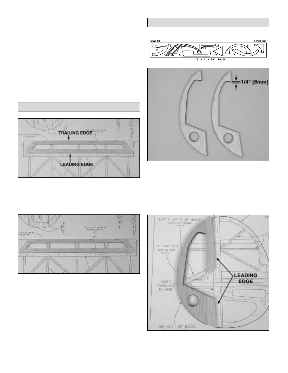 Build the rudder build the elevator | Great Planes Profile 38 - GPMA0487 User Manual | Page 9 / 50