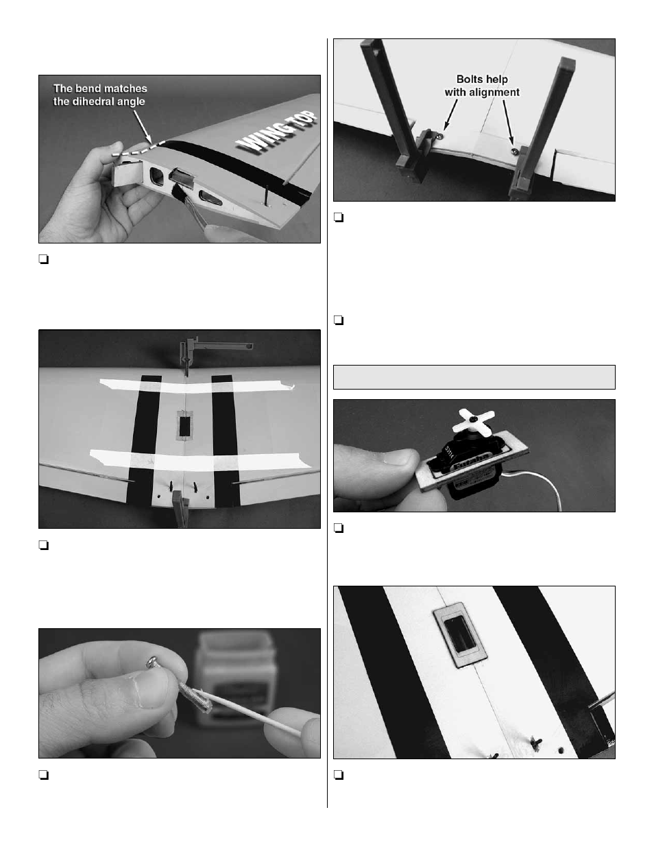 Install the aileron servo | Great Planes PT-19 EP ARF - GPMA1149 User Manual | Page 7 / 24