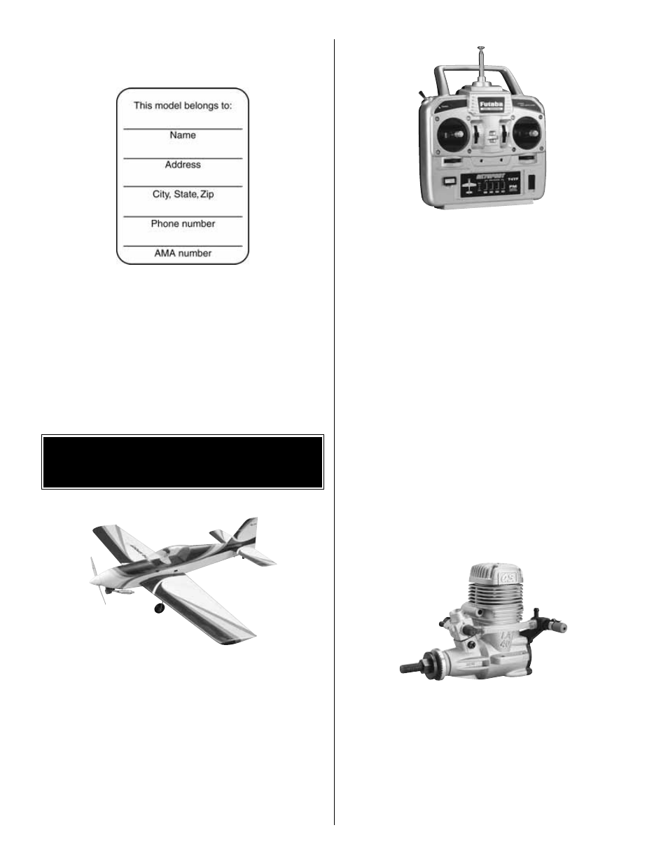 Other items available from great planes | Great Planes Rapture 40 - GPMA0220 User Manual | Page 41 / 45