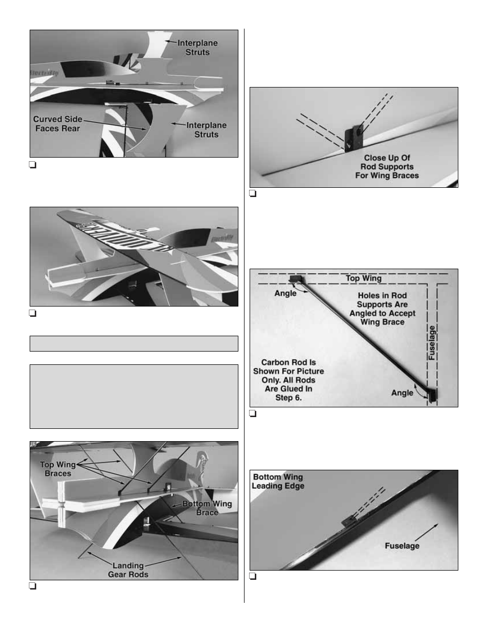 Connect the rod struts | Great Planes RC Universe FlatOuts ARF - GPMA1117 User Manual | Page 12 / 24