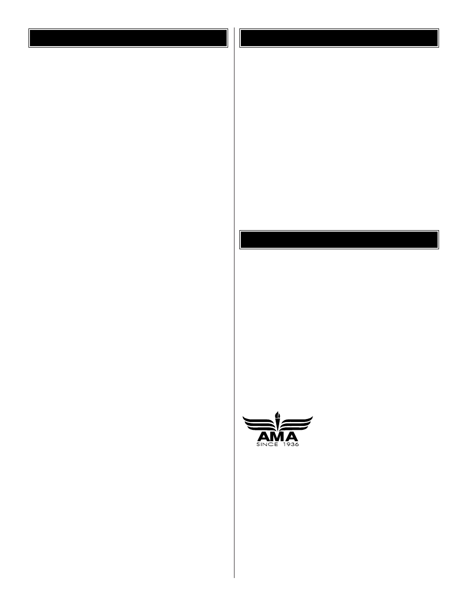 Ama introduction table of contents | Great Planes Reactor .46 EP/GP 3D ARF - GPMA1021 User Manual | Page 2 / 36