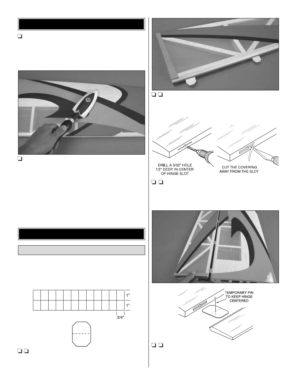 Assemble the wing preparations | Great Planes Reactor .46 EP/GP 3D ARF - GPMA1021 User Manual | Page 7 / 36