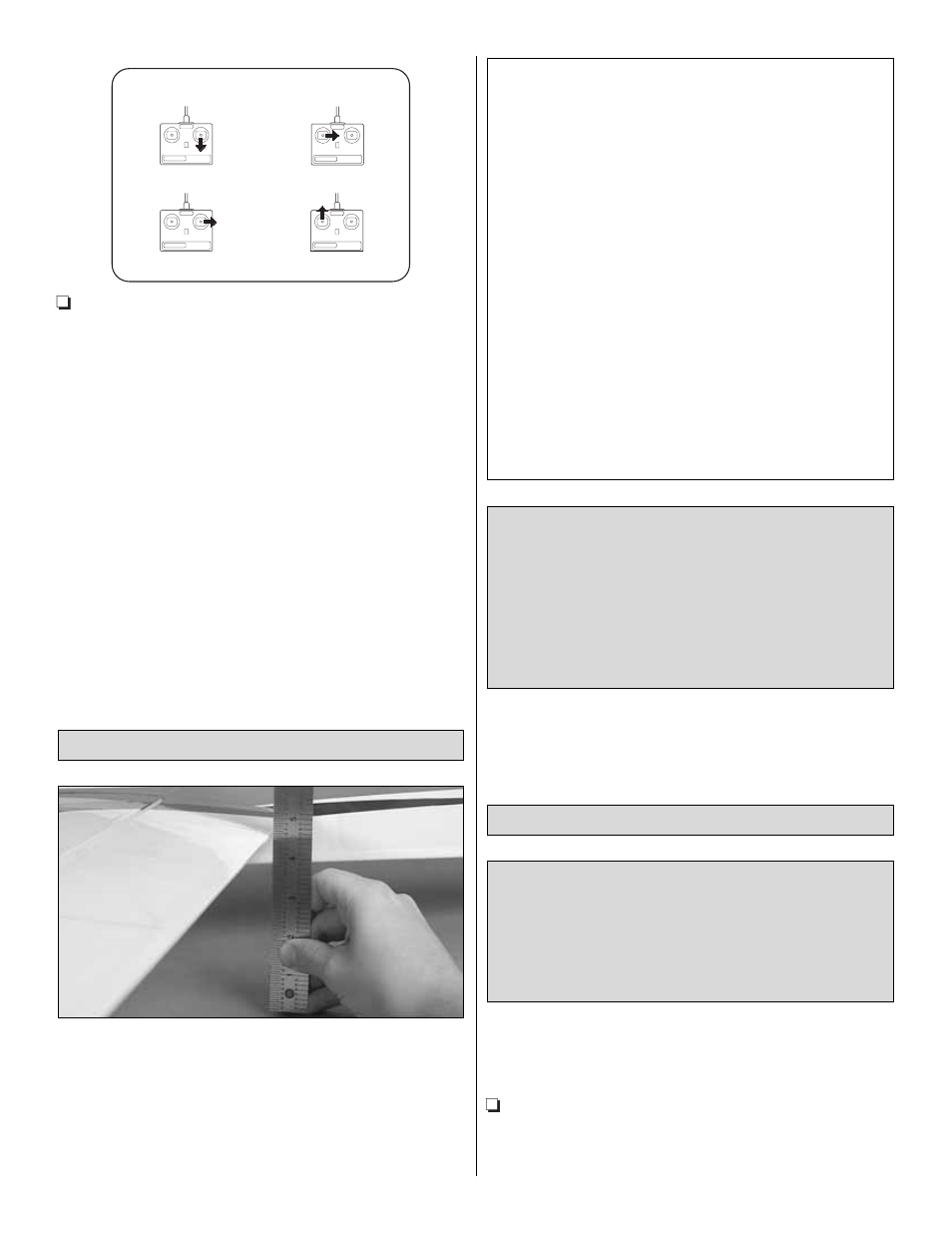 Balance the model (c.g.), Set the control throws | Great Planes Reactor 3D EP ARF - GPMA1540 User Manual | Page 19 / 24