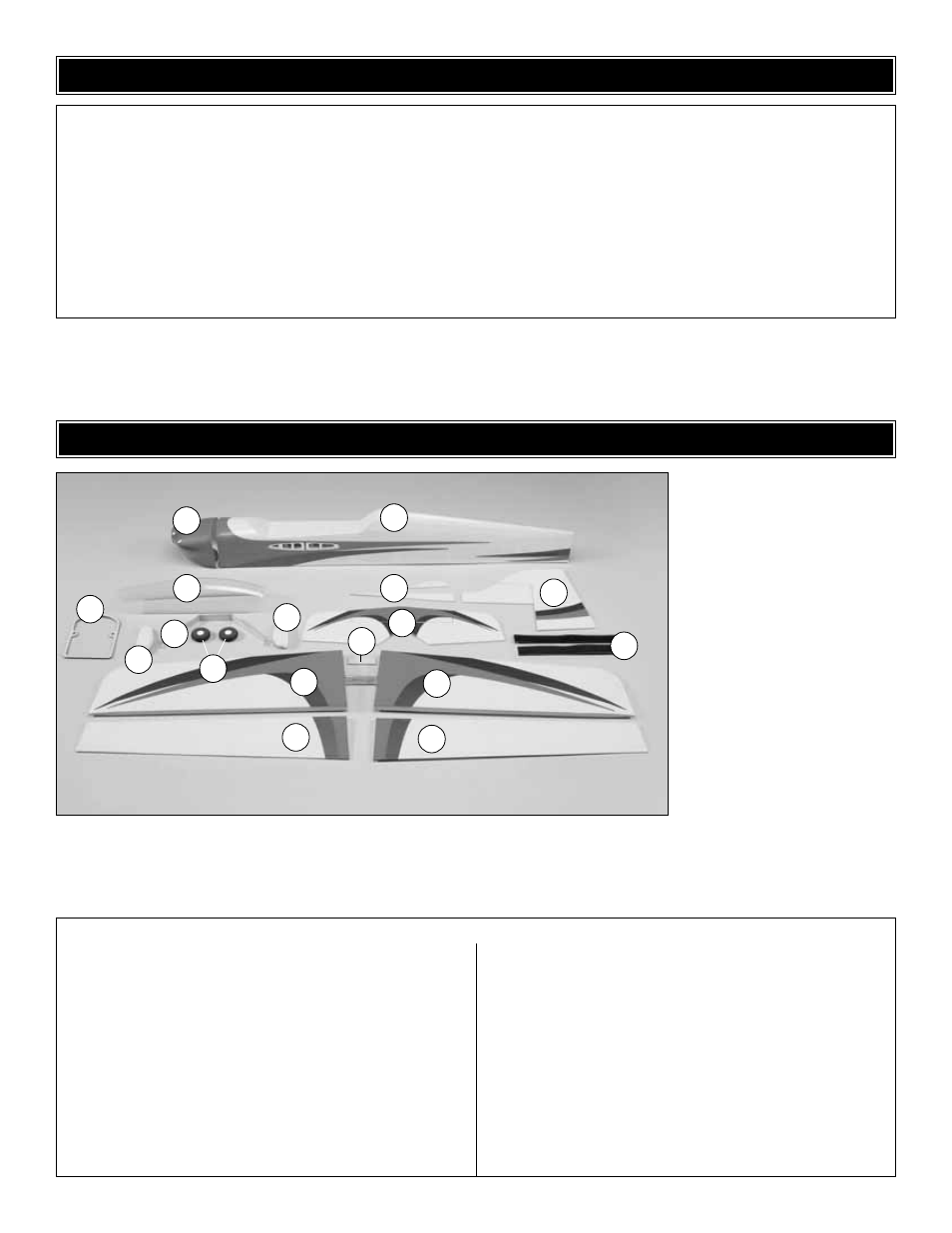 Kit inspection, Kit contents | Great Planes Reactor 3D EP ARF - GPMA1540 User Manual | Page 6 / 24