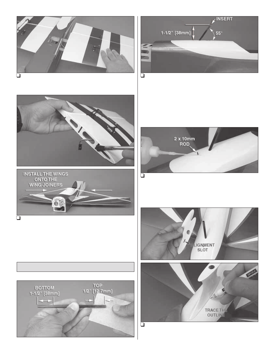 Great Planes Reactor Bipe 3D EP ARF - GPMA1580 User Manual | Page 10 / 28