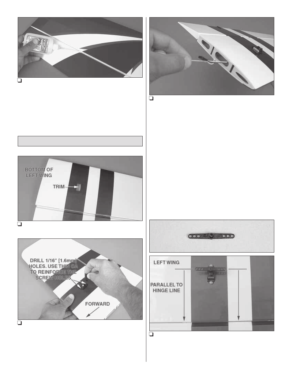 Great Planes Reactor Bipe 3D EP ARF - GPMA1580 User Manual | Page 8 / 28
