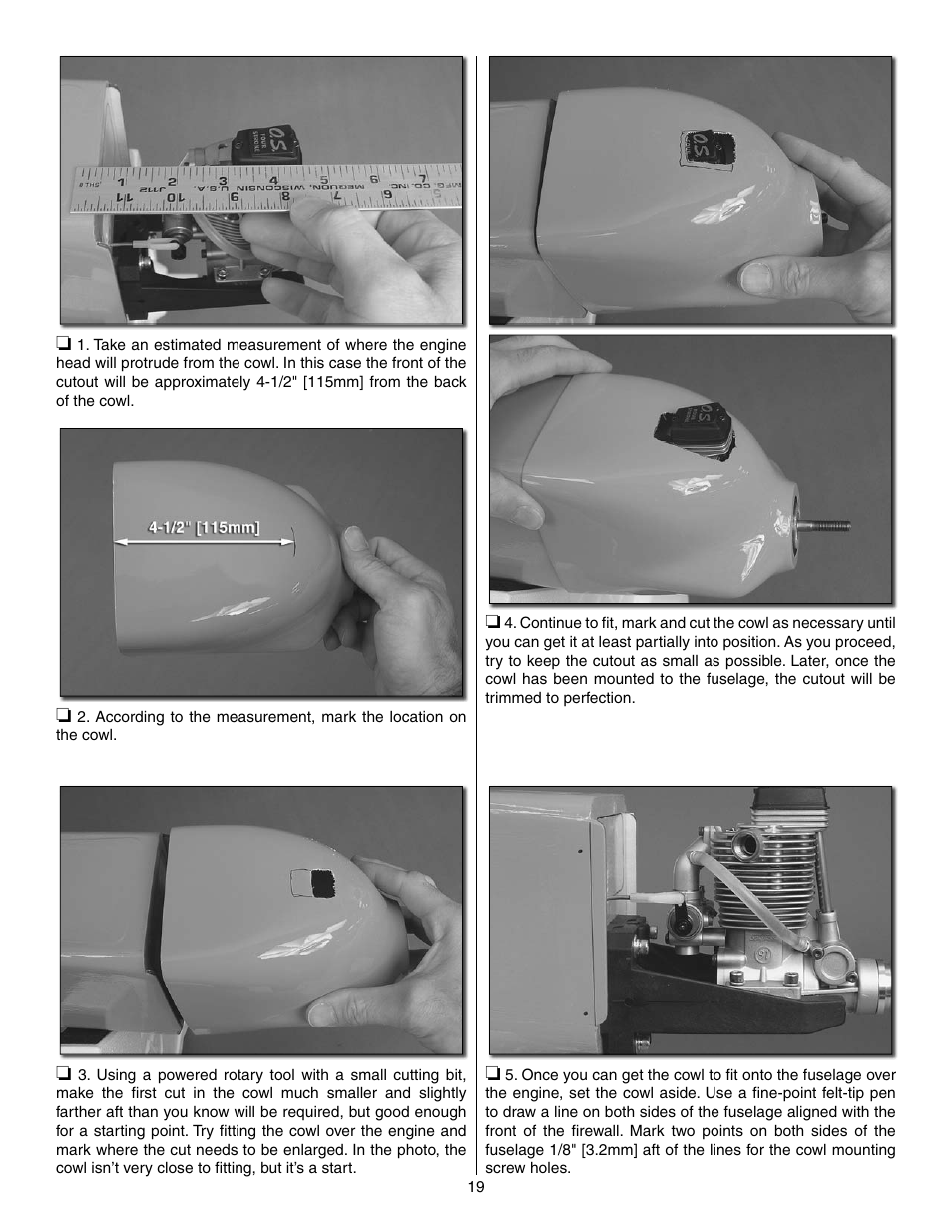Great Planes Reactor Biplane .61 GP/EP ARF - GPMA1023 User Manual | Page 19 / 36