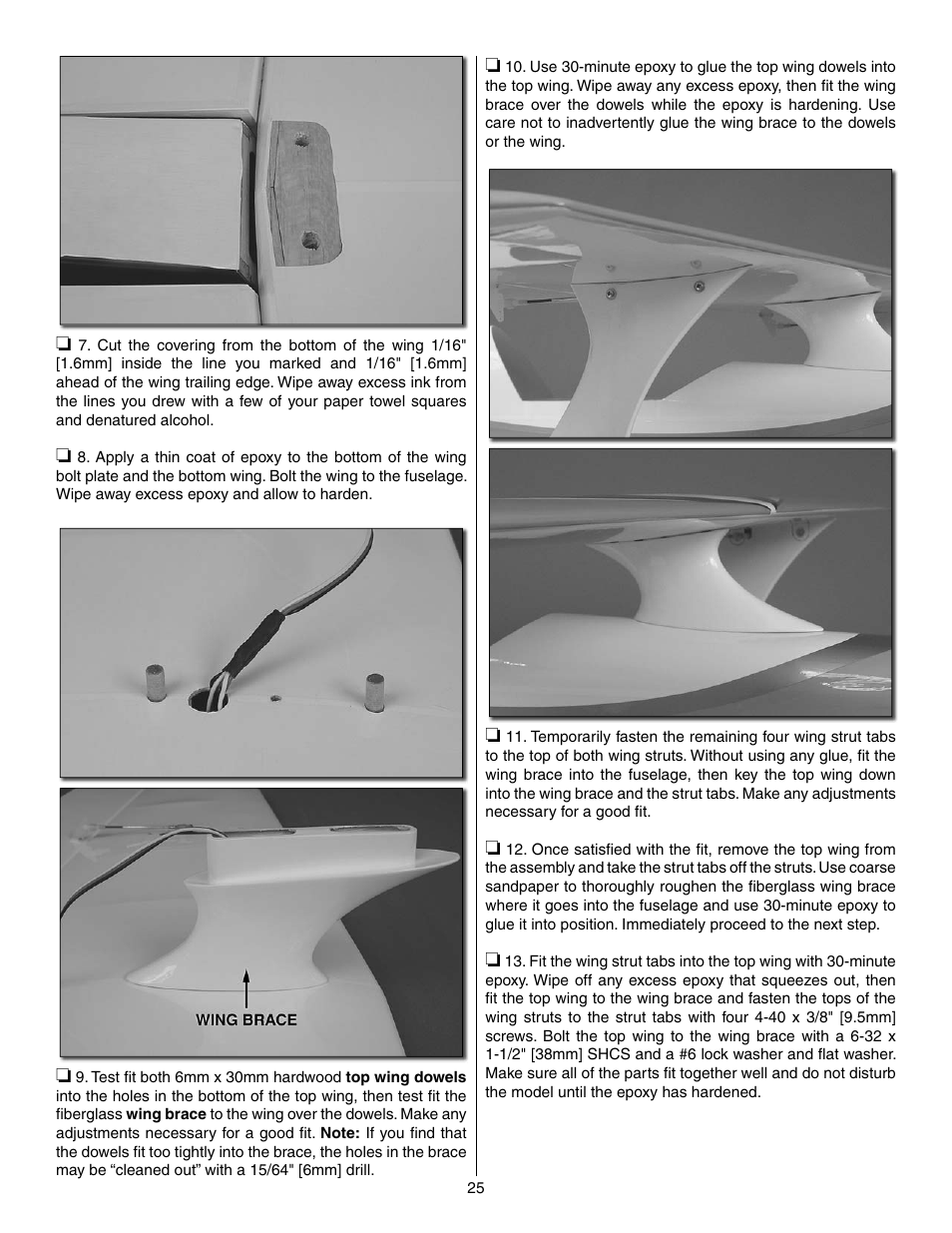 Great Planes Reactor Biplane .61 GP/EP ARF - GPMA1023 User Manual | Page 25 / 36