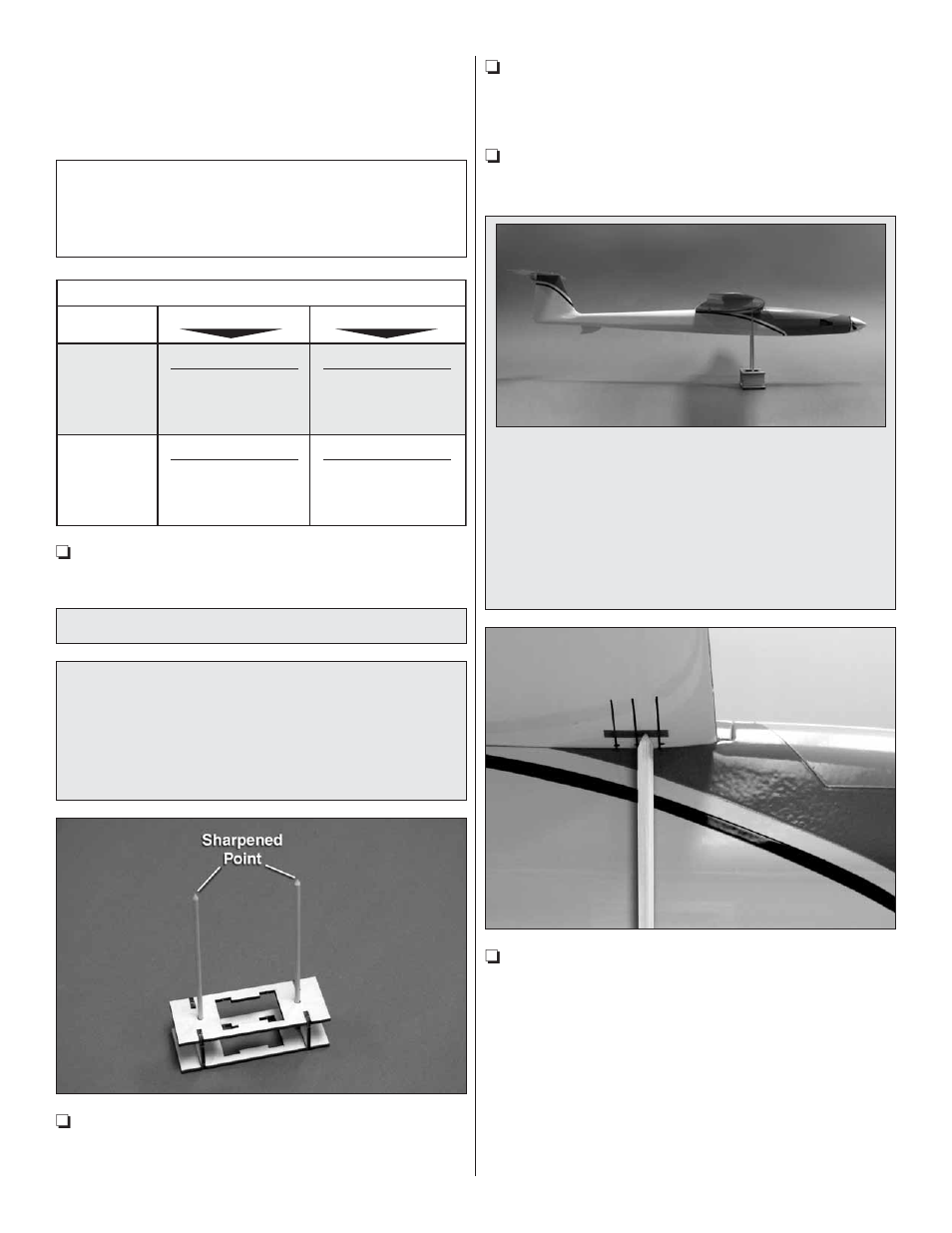 Balance the model (c.g.) | Great Planes Rifle Sport/Racer EP ARF - GPMA1805 User Manual | Page 12 / 16