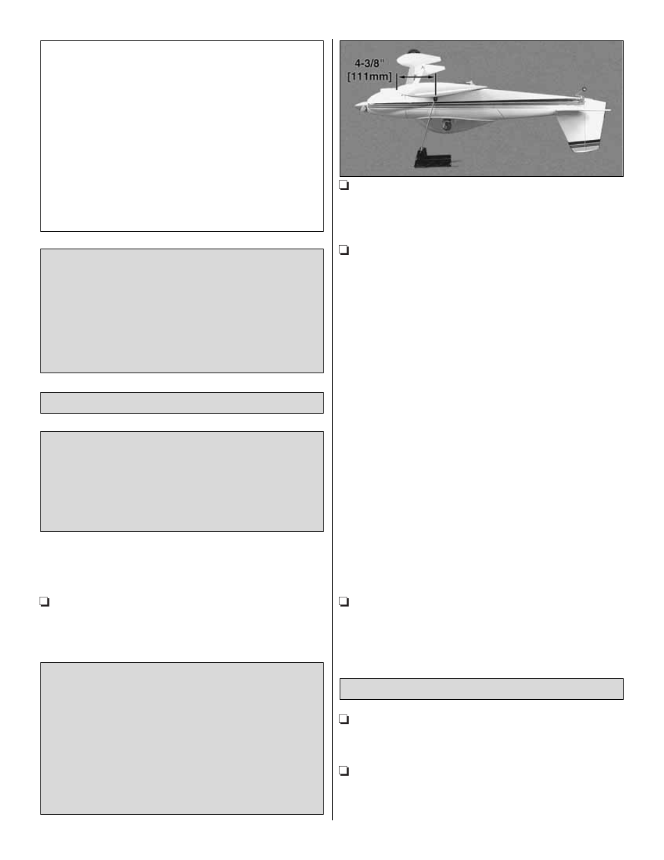 Balance the model laterally, Balance the model (c.g.) | Great Planes RV-4 60 ARF - GPMA1357 User Manual | Page 24 / 32