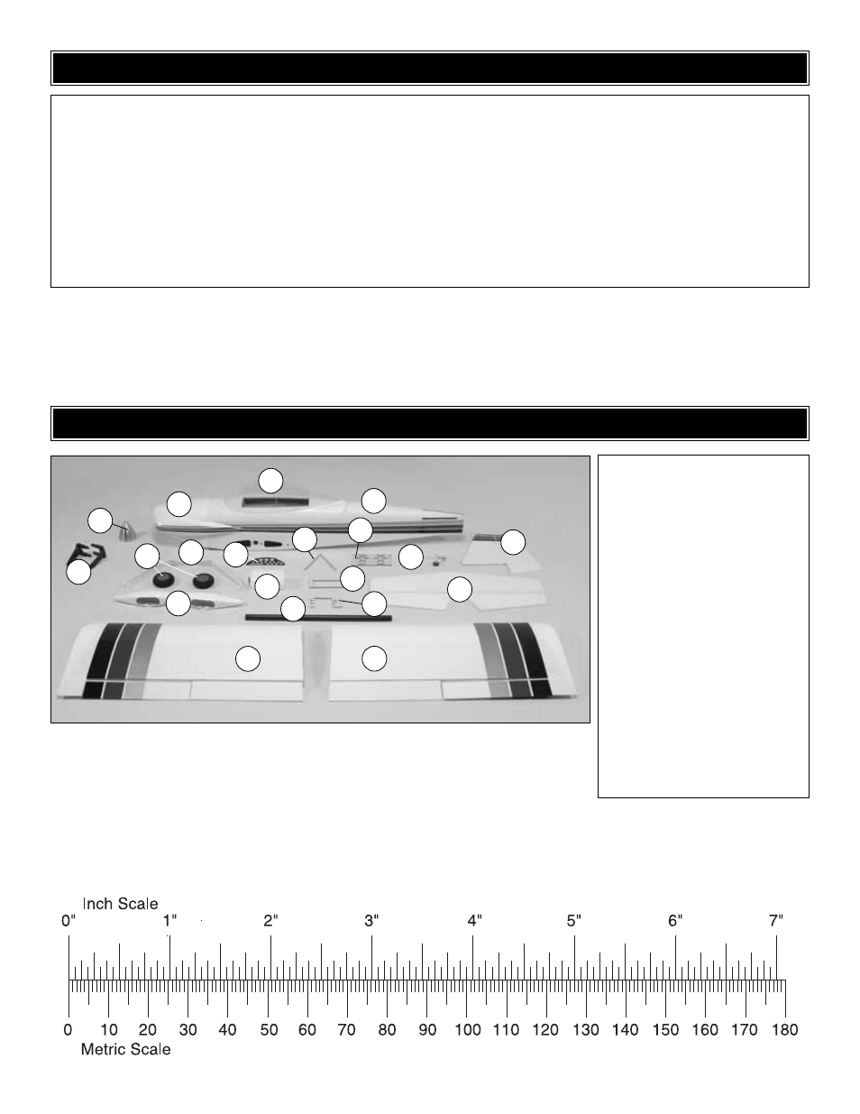 Kit inspection kit contents | Great Planes RV-4 60 ARF - GPMA1357 User Manual | Page 6 / 32