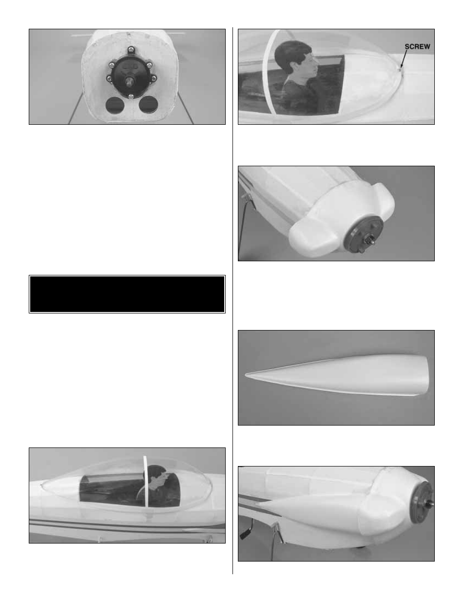 Mount the canopy, cowl & wheel pants | Great Planes RV-4 Park Flyer Kit - GPMA0010 User Manual | Page 30 / 42