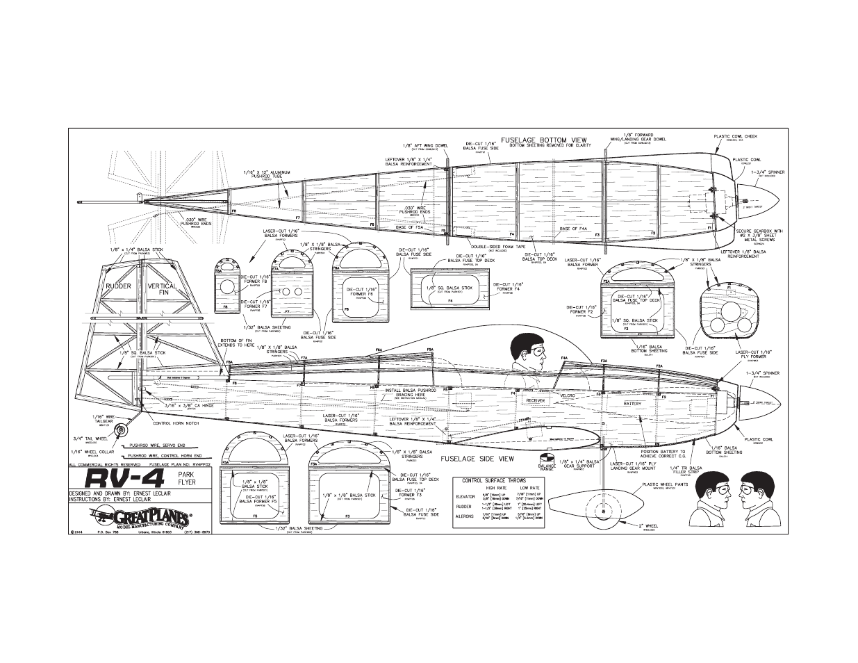 Great Planes RV-4 Park Flyer Kit - GPMA0010 User Manual | Page 41 / 42