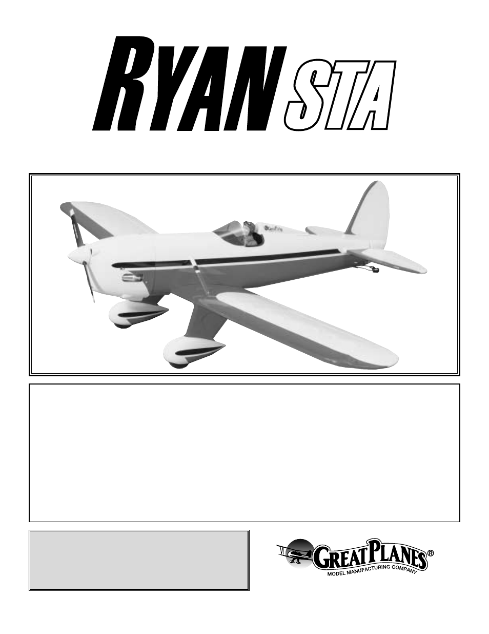 Great Planes Ryan STA 1.20 ARF - GPMA1345 User Manual | 28 pages