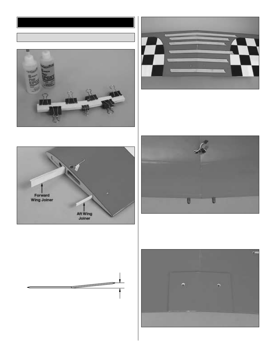 Build the wing | Great Planes Ryan STA 1.20 ARF - GPMA1345 User Manual | Page 6 / 28