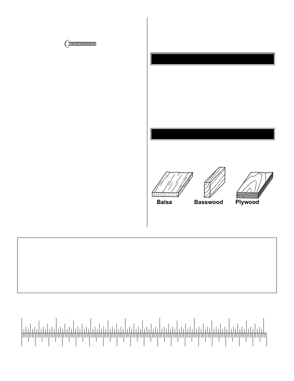 Types of wood common abbreviations | Great Planes Ryan STA Electric Kit - GPMA0165 User Manual | Page 6 / 50
