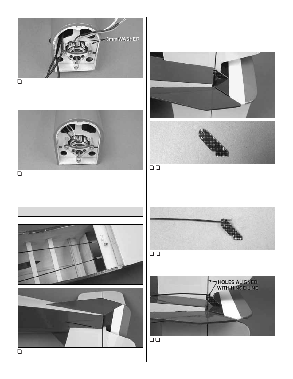 Install the control horns | Great Planes S.E.5a EP ARF - GPMA1140 User Manual | Page 10 / 20