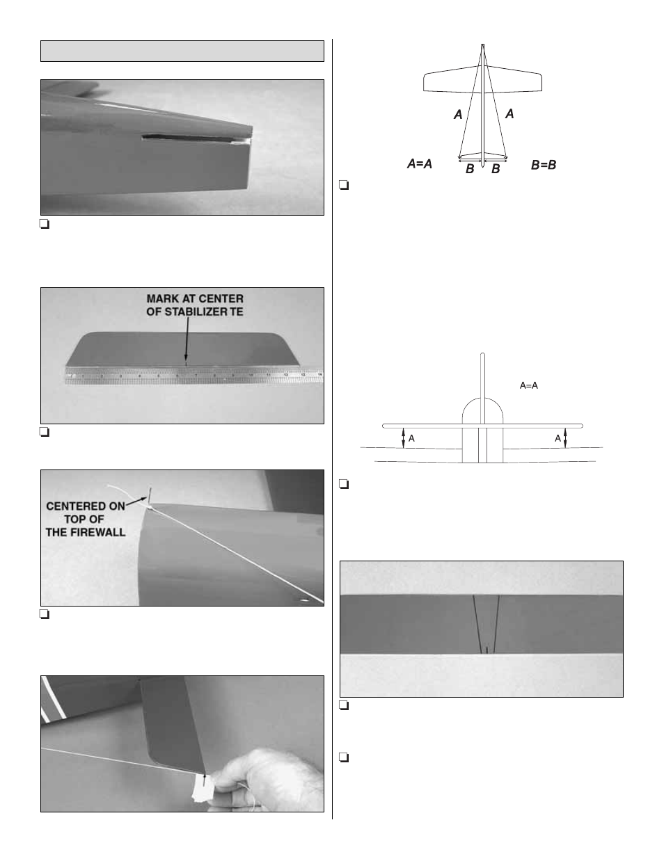 Mount the stabilizer & fin | Great Planes S.E.5a EP ARF - GPMA1140 User Manual | Page 7 / 20