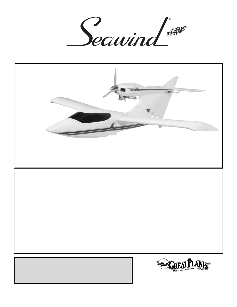 Great Planes Seawind .60-.91 ARF - GPMA1360 User Manual | 28 pages