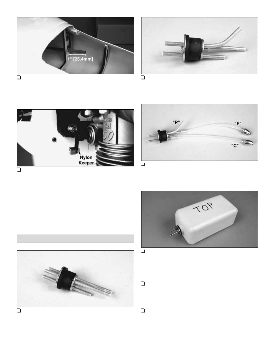 Install the fuel tank | Great Planes Seawind .60-.91 ARF - GPMA1360 User Manual | Page 8 / 28