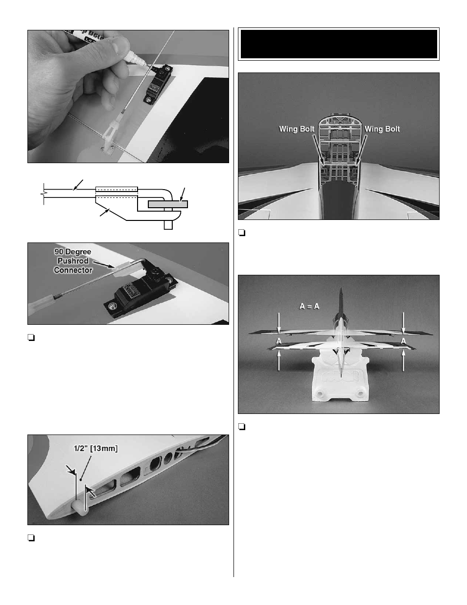 Install the horizontal stabilizer and elevators | Great Planes Sequence F3A EP ARF - GPMA1575 User Manual | Page 9 / 24