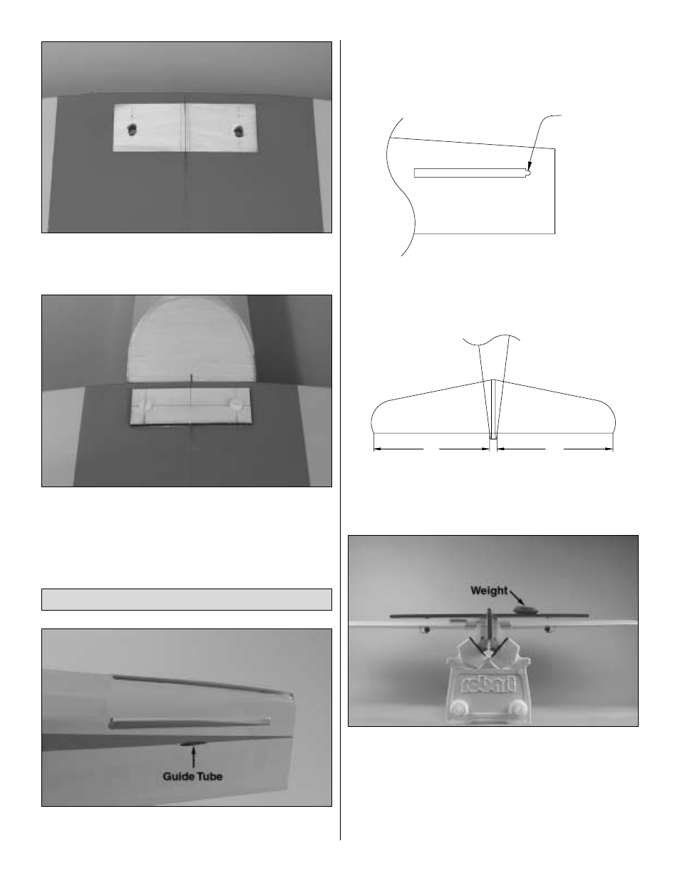 Mount the stab and fin | Great Planes Shoestring 60 ARF - GPMA1325 User Manual | Page 9 / 24