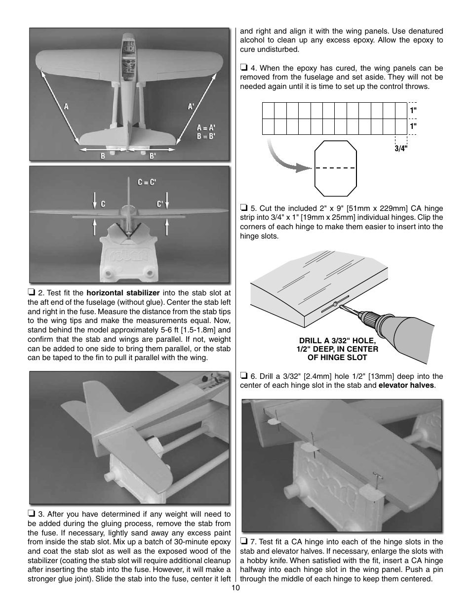 Great Planes Shoestring GP/EP ARF - GPMA1328 User Manual | Page 10 / 32