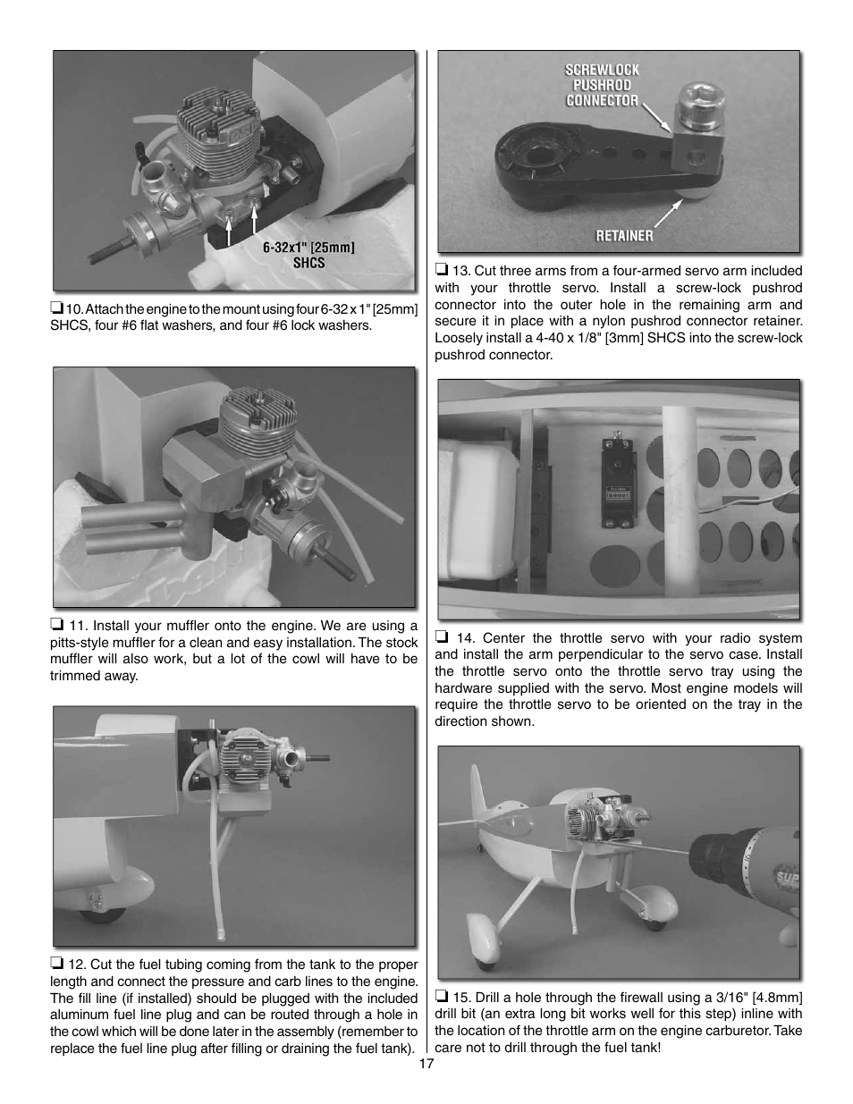 Great Planes Shoestring GP/EP ARF - GPMA1328 User Manual | Page 17 / 32