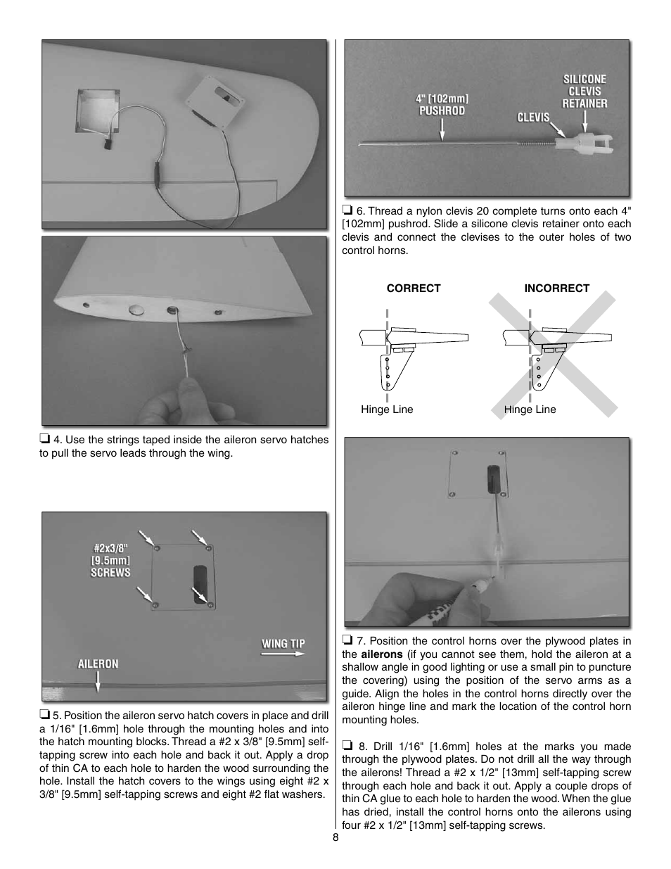 Great Planes Shoestring GP/EP ARF - GPMA1328 User Manual | Page 8 / 32