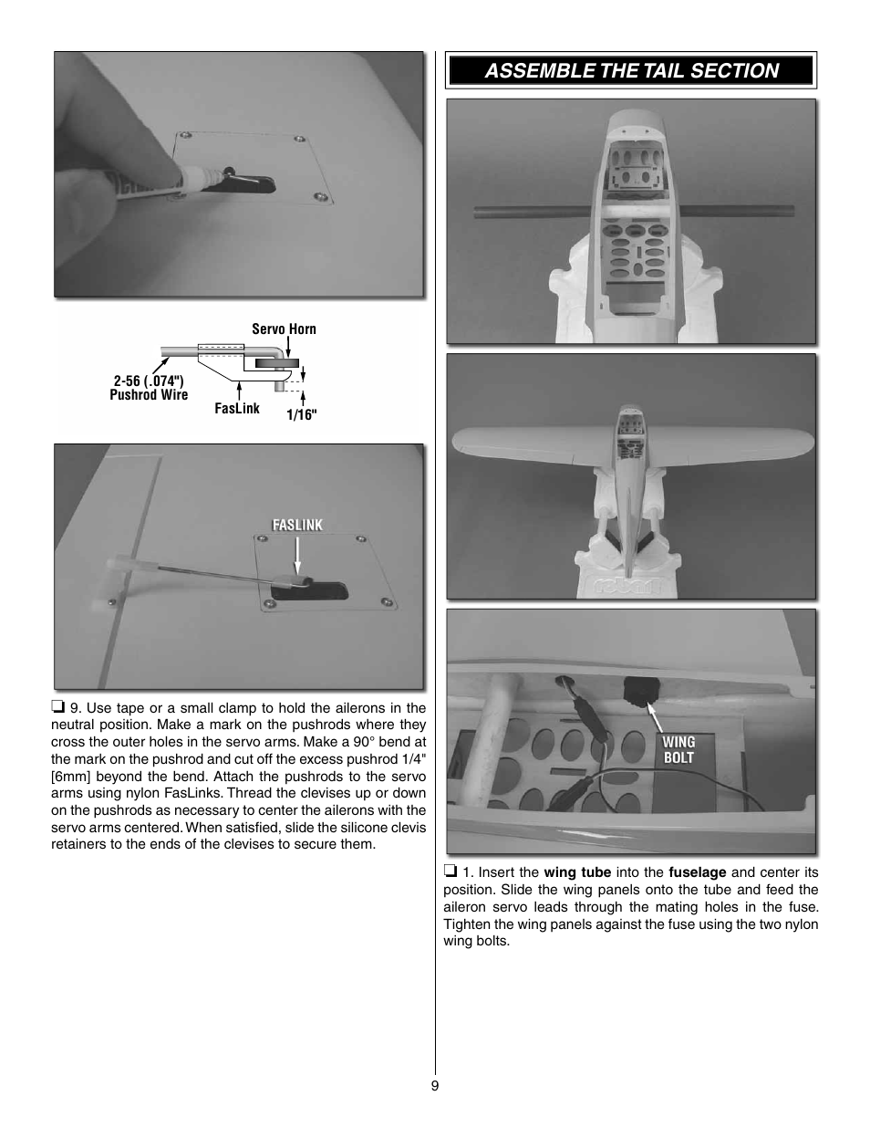 Great Planes Shoestring GP/EP ARF - GPMA1328 User Manual | Page 9 / 32