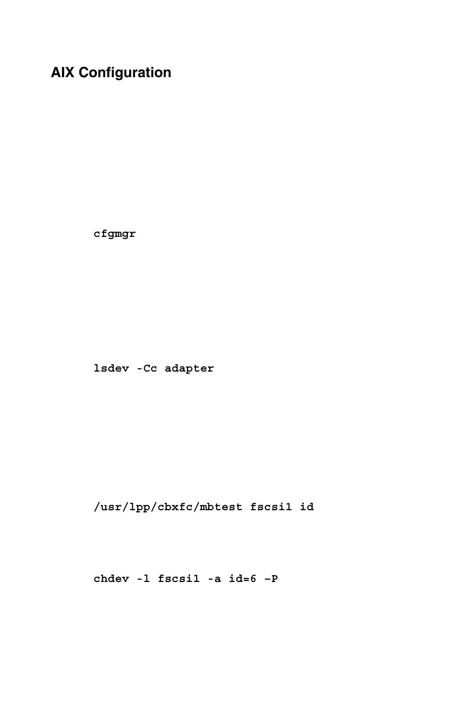 Aix configuration | Cambex Bus Adapter User Manual | Page 17 / 37