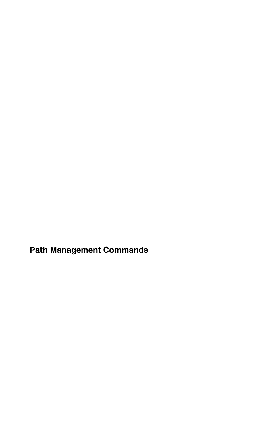 Path management commands | Cambex Bus Adapter User Manual | Page 20 / 37