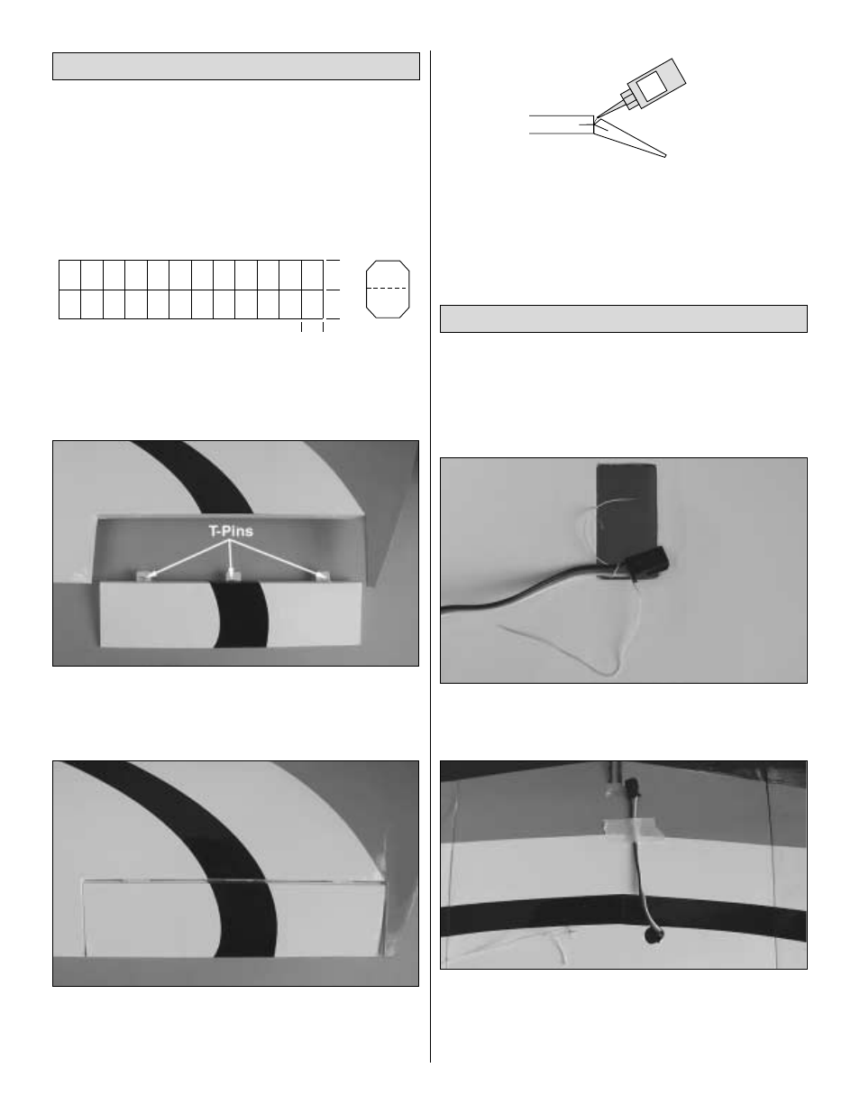 Install the aileron servos, Install the ailerons | Great Planes SlowPoke 40 ARF MonoKote - GPMA1215 User Manual | Page 8 / 20
