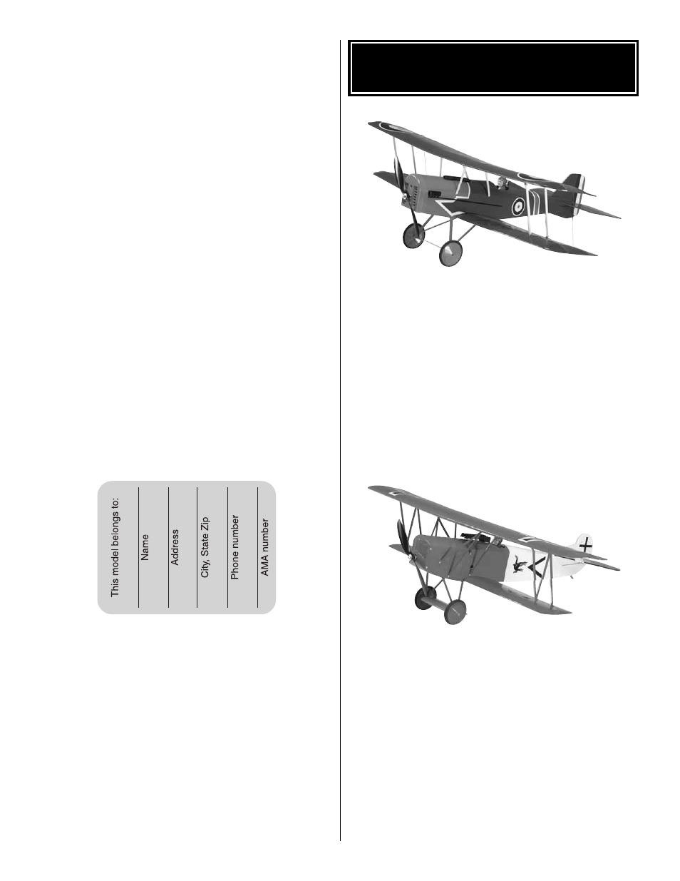 Other items available from great planes | Great Planes Sopwith Camel EP ARF - GPMA1144 User Manual | Page 23 / 24