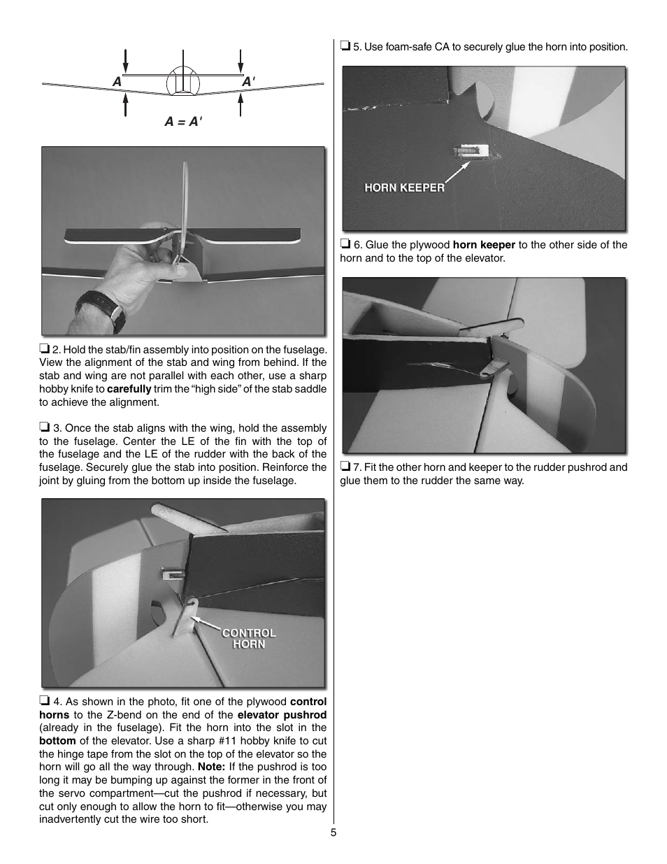 Great Planes Sopwith Pup EP ARF - GPMA1133 User Manual | Page 5 / 12